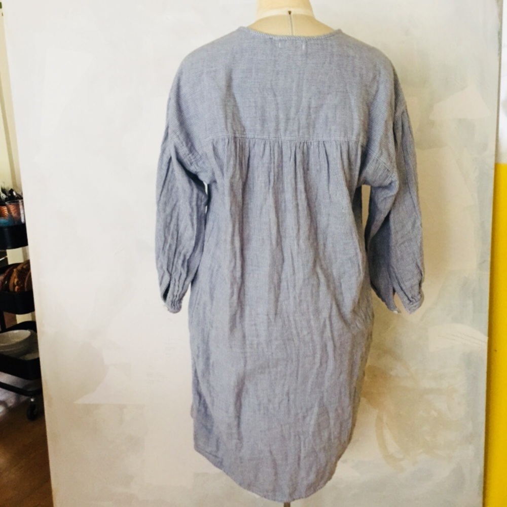 Double gauze long tunic - max studio